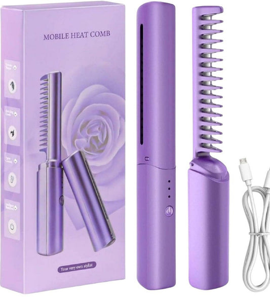 Rechargeable Mini Hair Straightener (Multicolor)