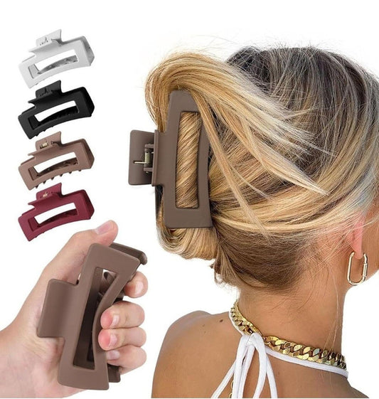 Soft Silicone Hair Claw Clips (Multicolor)