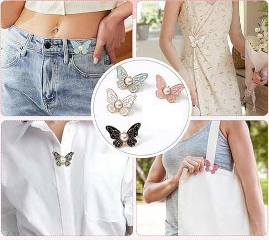 Pack of 2 Jeans Clip Butterfly (Multicolor)