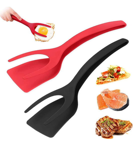 Silicone 2-In-1 Kitchen Spatula (Multicolor)