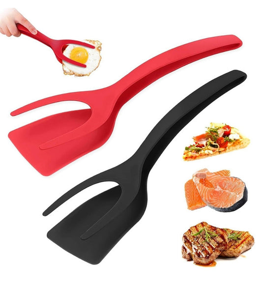 Silicone 2-In-1 Kitchen Spatula (Multicolor)