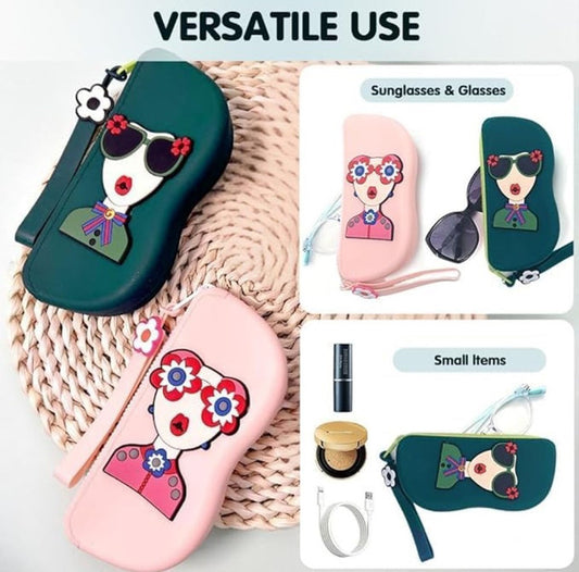Silicone Cute Sunglass Case (Multicolor)