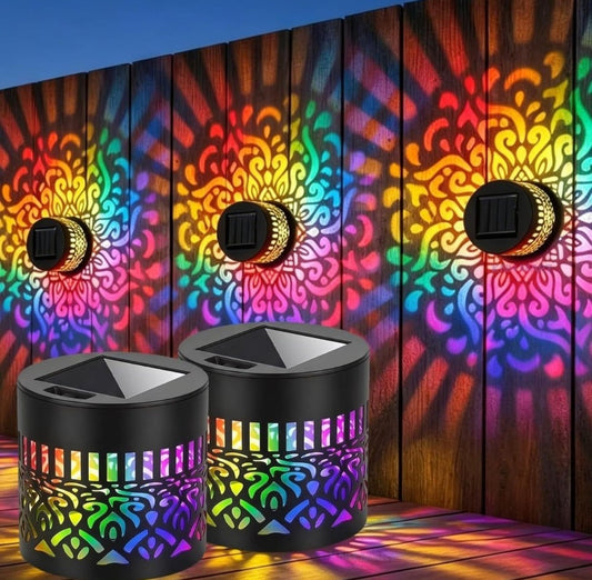 Metal Solar Mandala Lights (Multicolor)