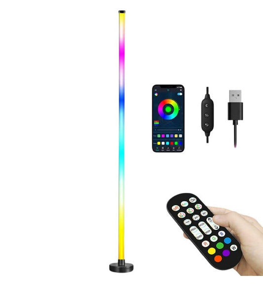 Aluminium� Smart RGB LED Corner Lamp With App (Multicolor)
