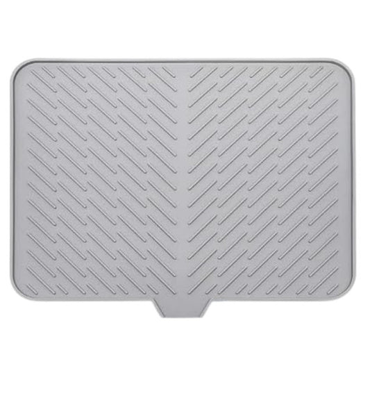 Silicone Dish Drying Mat Size 14*12 Inch (Grey)