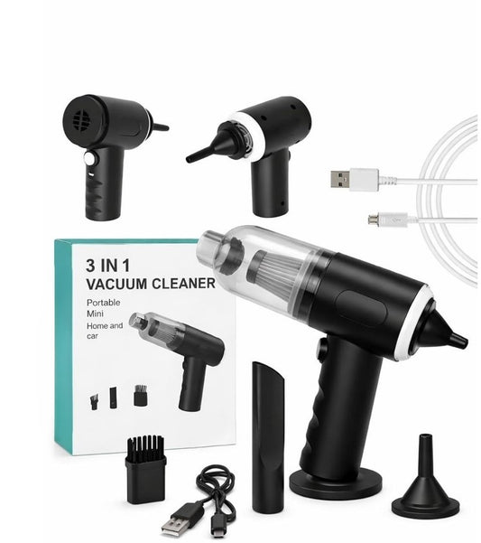 Plastic 3-In-1 Vacuum Cleaner (Black)